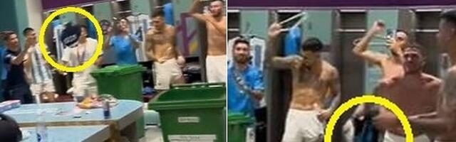 Argentinci tokom slavlja u svlačionici bacili dres Hrvatske u kantu