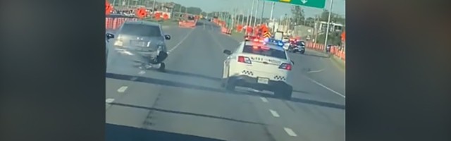 Traljava policijska potera: Jedva vozi, a ne stižu ga (VIDEO)