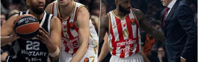 TABELA EVROLIGE NAKON DRAME U ARENI! Crvena zvezda preživela, Partizan se raspao za sve pare i pao kao sekira!