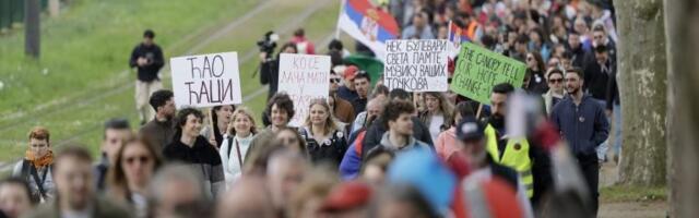 Studenti u blokadi traže vanredne parlamentarne izbore