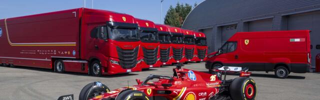 Ferrari F1 bolidi transportuju se Iveco S-Way kamionima