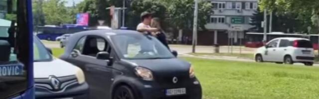 TUČA vozača na Novom Beogradu (VIDEO)