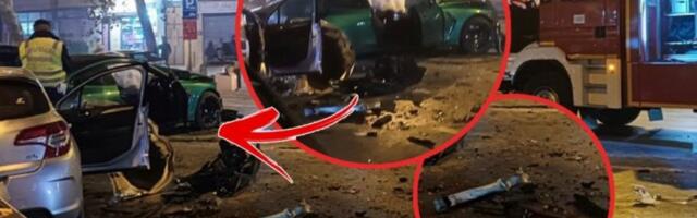 SVI SE DRŽE ZA GLAVE, A ON TRAŽI JAKNU I TELEFONIRA! Isplivao jeziv snimak nesreće u Novom Sadu! Evo šta je bahati vozač radio nakon sudara sa taksistom! (VIDEO)