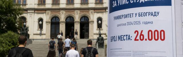 Univerzitet u Beogradu raspisao konkurs za prijem 26.000 studenata