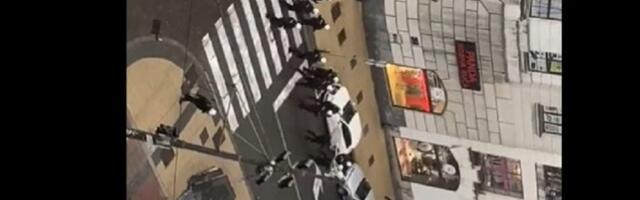 Policija oterala protivnike Prajda sa Slavije (VIDEO)
