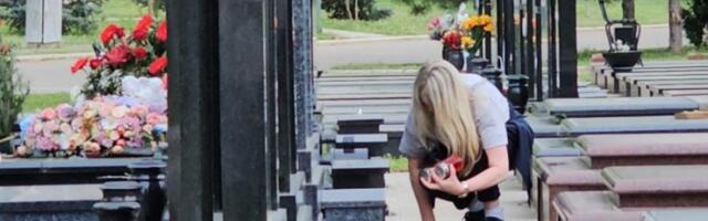 SUZANA HITNO MORALA DA NAPUSTI BEŽANIJSKO GROBLJE! Tužna scena na rođendan Saše Popovića! (VIDEO)