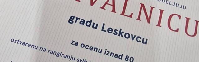 Grad Leskovac među najboljima po indeksu transparentnosti lokalne samouprave