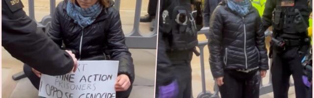 GRETA TUNBERG UHAPŠENA U LONDONU! Pokazivala transparent podrške organizaciji koja je označena kao teroristička u Velikoj Britaniji (FOTO, VIDEO)