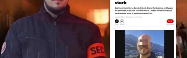 "NIJE OKLEVAO, VRATIO SE U PLAMEN DA SPASI LJUDE" ŠVAJCARSKI MEDIJI BRUJE O HEROJU STEFANU Preživeli otkrili šta su videli kobne noći: Nesebično je pojurio FOTO