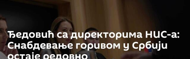 Ђедовић са директорима НИС-а: Снабдевање горивом у Србији остаје редовно