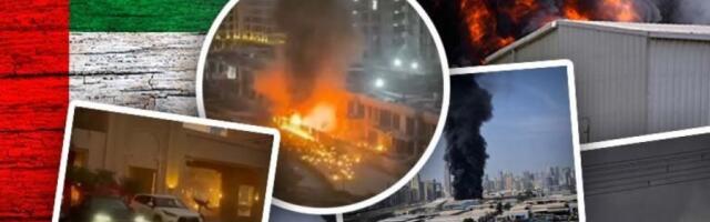 ŽESTOK UDAR IRANA NA EMIRATE! Izbio POŽAR velikih razmera u ključnom naftnom skladištu! (VIDEO)