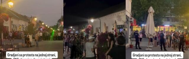 Incidenti na protestu u Bačkoj Palanci: SNS-ovci gađali jajima i flašama građane (VIDEO)