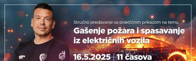 Stručno predavanje o gašenju požara na električnim vozilima u Požegi