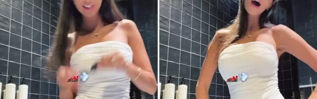 Harisova naslednica zavodljivo pleše u kupatilu: Đina otkopčala i spustila farmerke pa se uvijala pred kamerom