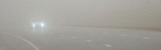 Због магле видљивост на неким деоницама у Србији смањена на 50 до 100 метара