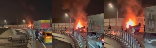 Ruski kripto biznismen IZGOREO u Lamborginiju (VIDEO)