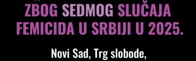 Danas je protest zbog novog slučaja femicida u Novom Sadu