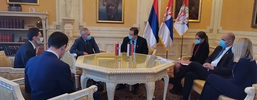 Bocan-Harčenko uručio Dačiću čestitku od predsednika Dume Volodina