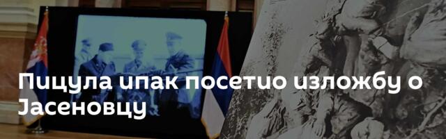 Пицула ипак посетио изложбу о Јасеновцу