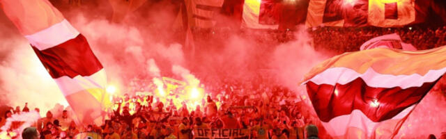 Haos na meču Dinama: Huligani upali na teren i zapalili zastavu protivničke ekipe, reagovala policija (VIDEO)