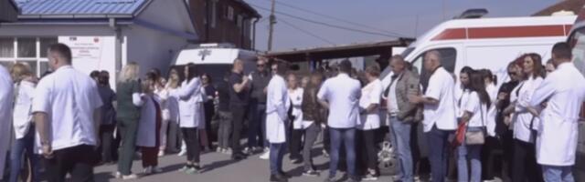 Скупови подршке ухапшеним директорима српских установа и данас у општини Грачаница