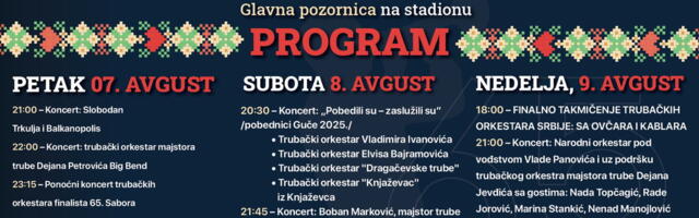 SVI PUTEVI VODE U GUČU: Slobodan Trkulja, Dejan Petrović i legende narodne muzike na jubilarnom, 65. Dragačevskom saboru trubača