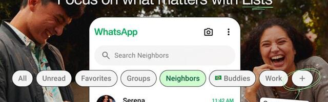 WhatsApp uvodi prilagođene liste za razgovore