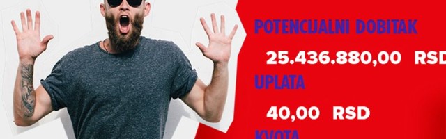 LUDI TIKET (-), nedelja, 25.436.880 dinara: Umalo gigantski dobitak!