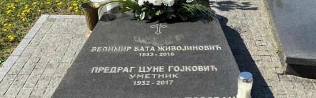 Pet godina od smrti Predraga Živkovića Tozovca - Na grobu belo cveće i jedna sveća (VIDEO)