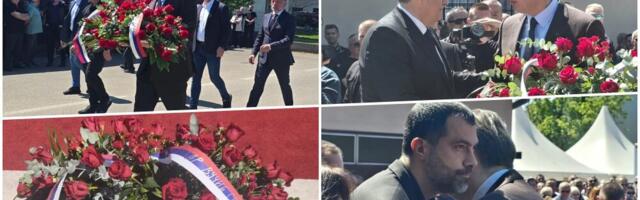 VUČIĆ STIGAO NA SAHRANU DODIKOVE MAJKE: Predsednik došao da pruži podršku u najtežim trenucima, na vencu ispisana posebna poruka (FOTO)