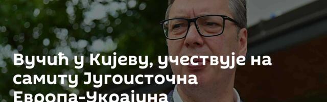 Вучић у Кијеву, учествује на самиту Југоисточна Европа-Украјина