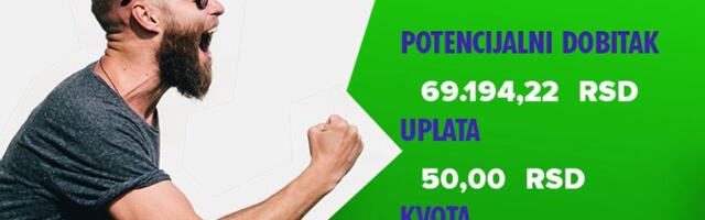 LUDI TIKET, sreda, 69.194 dinara: Nije to moglo bez Golubova