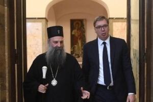 Председник Вучић са патријархом Порфиријем