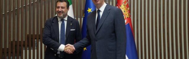 U TOKU SASTANAK DVE DELEGACIJE! Vučić ugostio Matea Salvinija - TRI TEME U FOKUSU! (FOTO)