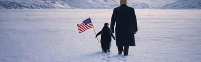 Бела кућа исмејана због фотографије Трампа са пингвином на Гренланду