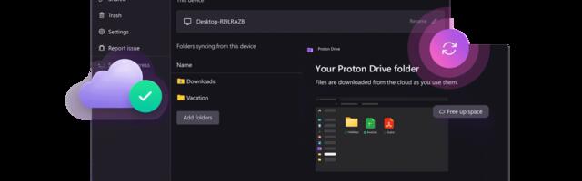 Proton Drive desktop aplikacija dostupna za Windows