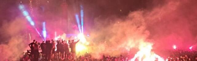 "GORI" POBEDNIK! Beograd je ceo CRVENO-BEO! Pogledajte kako izleda slavlje Zvezdine TITULE na KALEMEGDANU! (VIDEO)