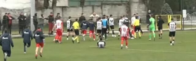 Tuča u večitom derbiju! Veliki skandal na kraju utakmice Zvezde i Partizana! (VIDEO)