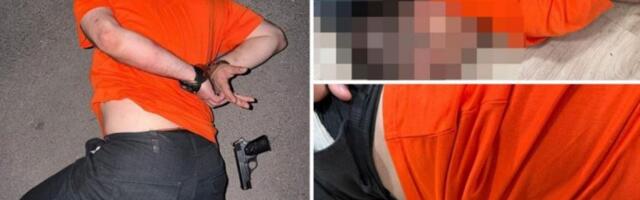 POLICIJA UPALA U PRODAVNICU, OBORILA GA NA POD I STAVILA LISICE! Pogledajte kako je uhapšen Nenad Alajbegović - pored njega PIŠTOLJ S METKOM U CEVI! (FOTO, VIDEO)