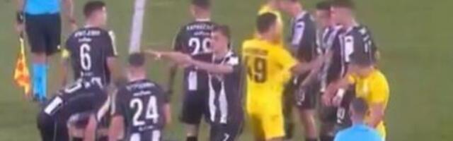 Tuča igrača Partizana i Oleksandrije (VIDEO)