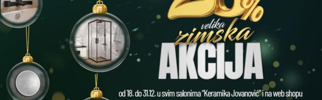 Keramika Jovanović - Zimska akcija - Popust od 20% na određene artikle