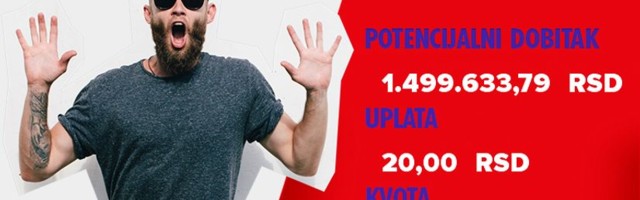 LUDI TIKET (-), ponedeljak, 1.499.633 dinara: Feler u sistemu gospodara tačnih rezultata