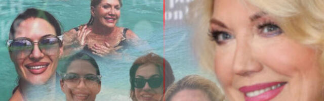 ZGODNE NA MAJKU: Suzana sa ćerkama na plaži - fotke su raj za muške oči