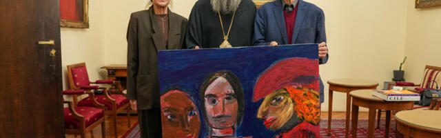 Патријарх Порфирије разговарао са сликаром Миланом Цилетом Маринковићем