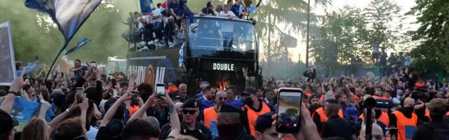 Ovako su fudbaleri Intera proslavili duplu krunu