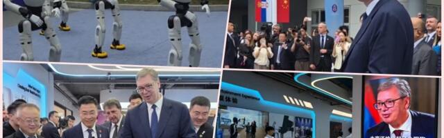 OVAKO SE IGRALO SRPSKO KOLO USRED KINE! ROBOTI "OPLELI" MORAVAC! Vučić oduševljen: Priznajem, igraju bolje od mene! (VIDEO)