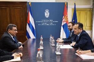 Дачић примио у опроштајну посету амбасадора Кубе