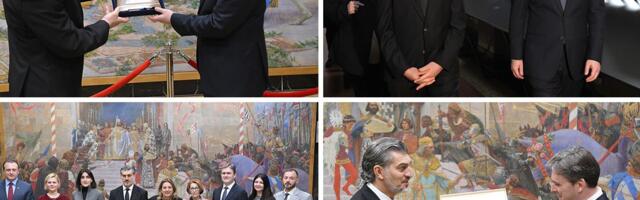 Predsednik i delegacija iz Gruzije obišli Narodni muzej u Beogradu zajedno sa Selakovićem