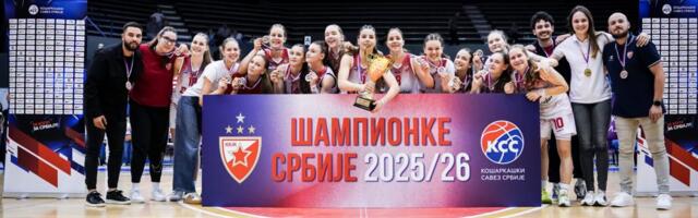 CRVENO-BELE ŠAMPIONKE: Kadetkinje Crvene zvezde prvakinje Srbije