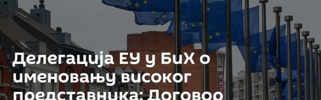 Делегација ЕУ у БиХ о именовању високог представника: Договор очекујемо до краја месеца
